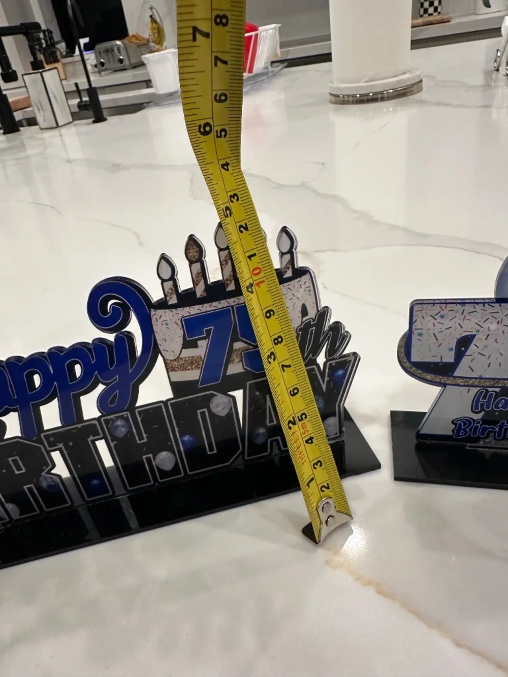 3 Birthday celebration signs  for a 75 year old